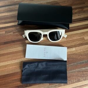 Saint Laurent Cream Sunglasses
